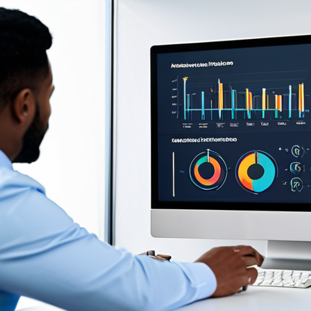 A diverse team of professional digital marketers, fully clothed in modern business attire, collaborating around a large interactive screen in a sleek, well-lit office. The screen displays a complex dashboard with subtle icons representing various advertising platforms like Google Ads, Meta, TikTok, and LinkedIn, alongside data visualizations. They are engaged in a strategic discussion, pointing to elements on the screen. The scene conveys collaboration and data-driven decision-making. Appropriate content, safe for work, perfect anatomy, correct proportions, natural pose, well-formed hands, proper finger count, natural body proportions, professional dress, high-quality digital illustration, realistic.