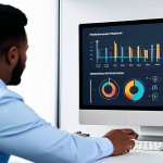 A diverse team of professional digital marketers, fully clothed in modern business attire, collaborating around a large interactive screen in a sleek, well-lit office. The screen displays a complex dashboard with subtle icons representing various advertising platforms like Google Ads, Meta, TikTok, and LinkedIn, alongside data visualizations. They are engaged in a strategic discussion, pointing to elements on the screen. The scene conveys collaboration and data-driven decision-making. Appropriate content, safe for work, perfect anatomy, correct proportions, natural pose, well-formed hands, proper finger count, natural body proportions, professional dress, high-quality digital illustration, realistic.