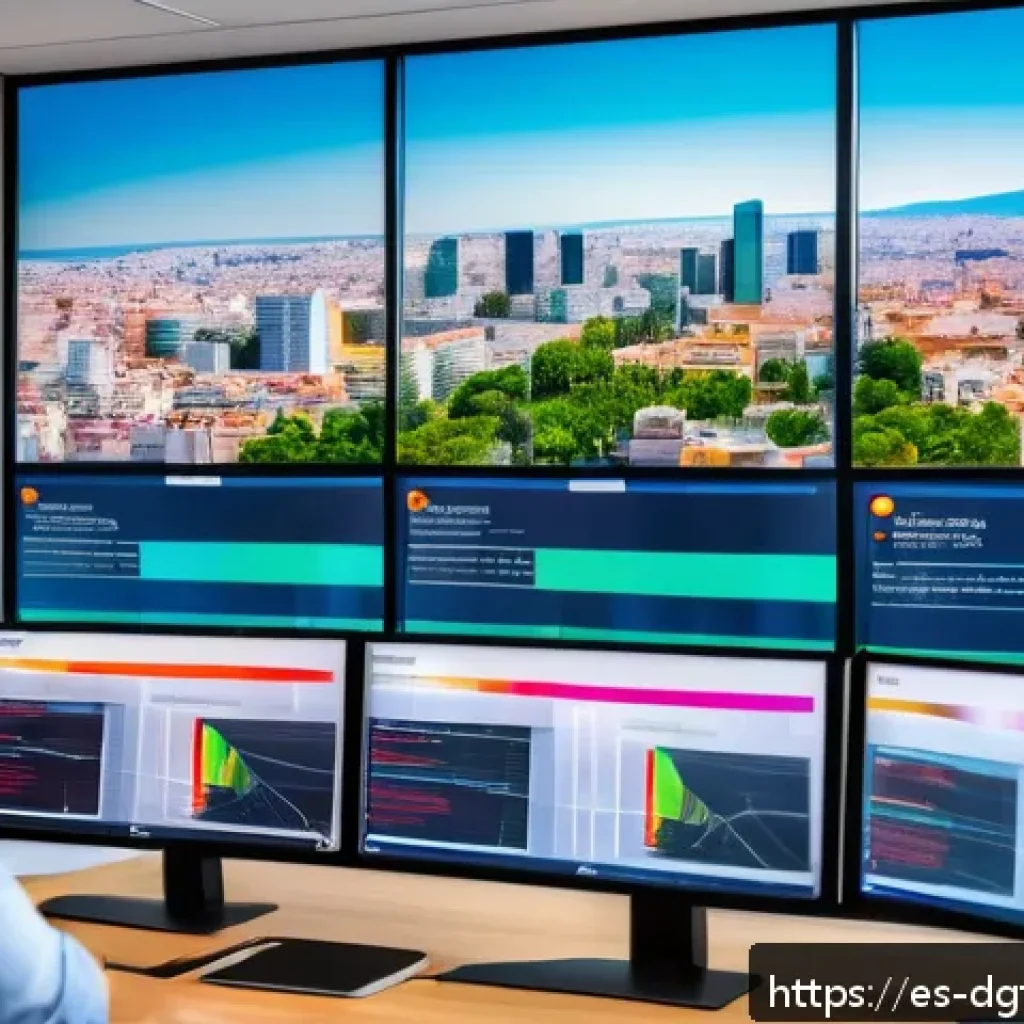 AI를 활용한 디지털 광고 타겟팅 전략 - A modern digital marketing control room with diverse Hispanic professionals analyzing predictive AI ...